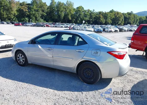 2015 Toyota Corolla L z USA, uszkodzony, nr VIN 2T1BURHE2FC284893